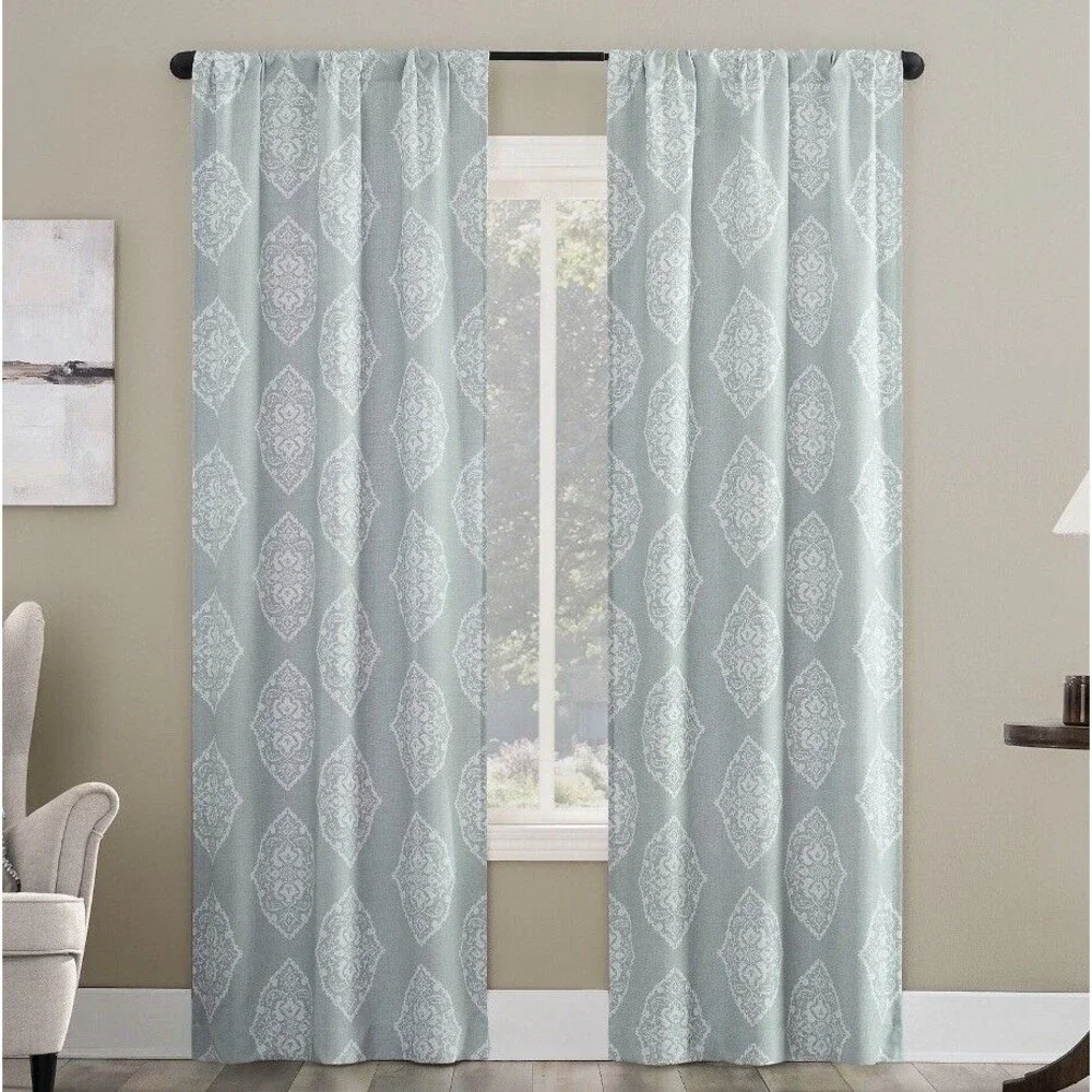 The Big One Paisley Scroll Window Curtain Panel Pack Of 2 Size 36”x 84